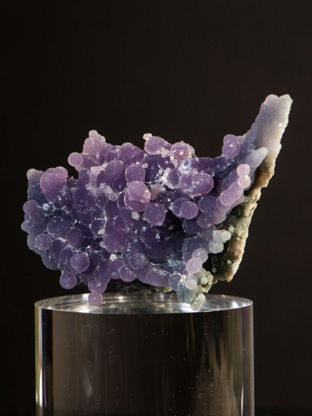 Natural Purple Grape Agate Raw Crystal Cluster Specimen 2.7"